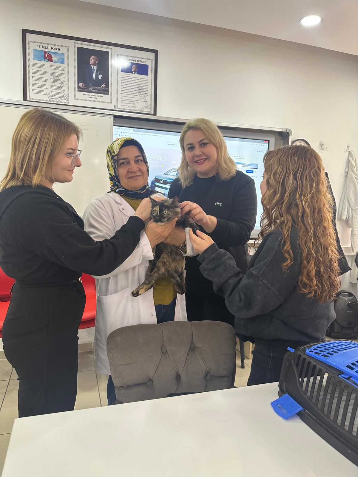 YARALI KEDİ SAĞLIĞINA KAVUŞTU